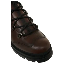 Hogan Luxe Leren Enkellaarzen Marrone-Heren Laarzen