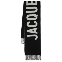 Jacquemus Luxe Logo Patroon Wollen Sjaal-Heren Sjaals