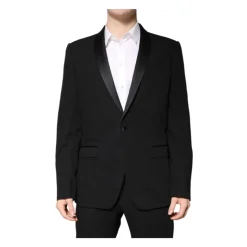 Dolce & Gabbana Luxe Wollen Pak met Zijden Voering-Heren Kostuums