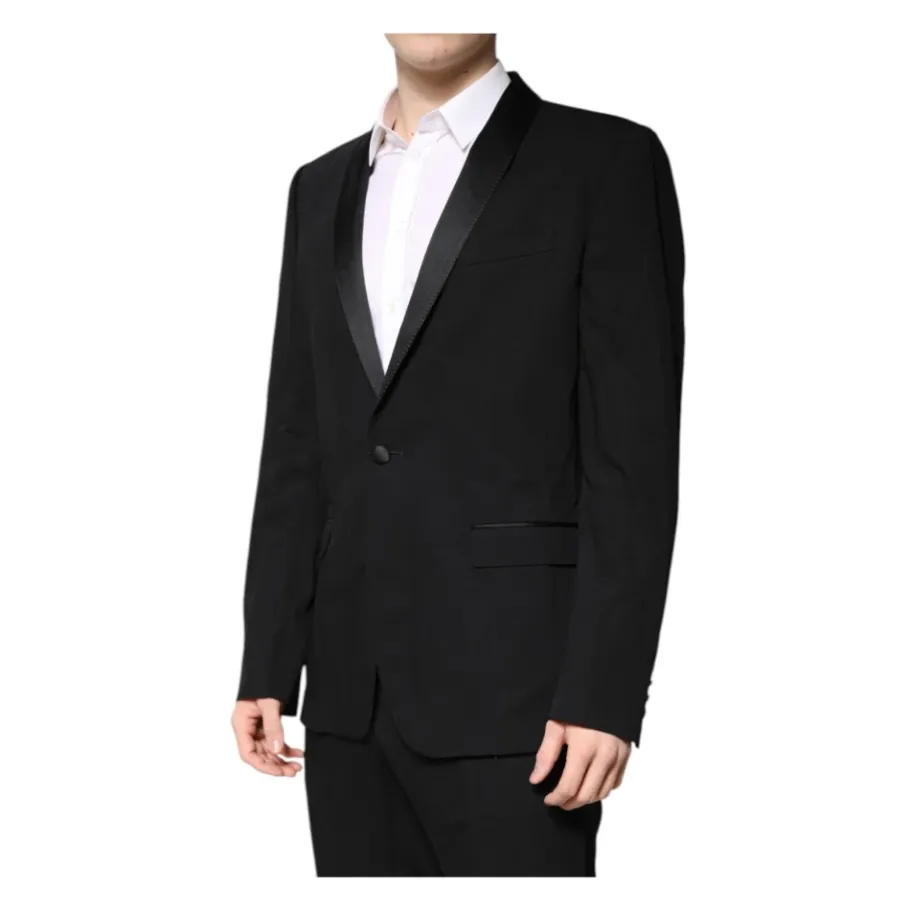 Dolce & Gabbana Luxe Wollen Pak met Zijden Voering-Heren Kostuums