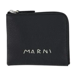 Marni Luxe e Leren Ritsportemonnee-Heren Portefeuilles