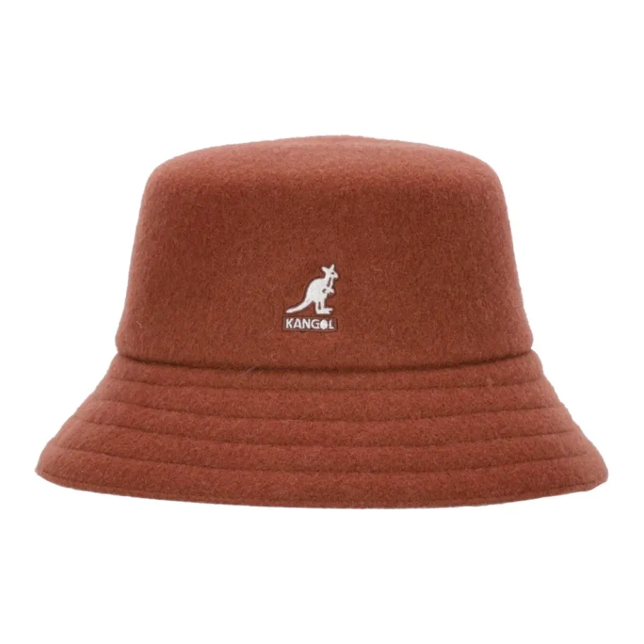 Kangol Mahonie Wollen Bucket Hoed-Heren Hoeden