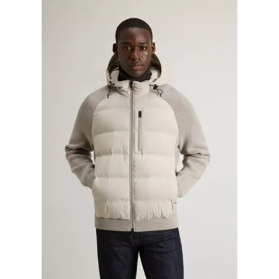 Woolrich Matt Stretch Hybrid Jacket-Heren Jassen