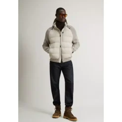 Woolrich Matt Stretch Hybrid Jacket-Heren Jassen