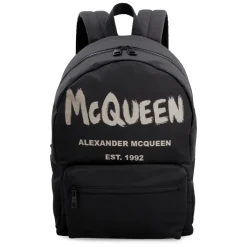 Alexander McQueen Metropolitan Logo Detail Rugzak-Heren Rugzakken|Tassen
