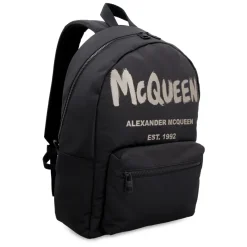 Alexander McQueen Metropolitan Logo Detail Rugzak-Heren Rugzakken|Tassen