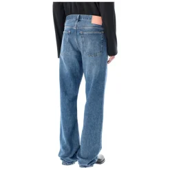 Acne Studios Mid Blue Distressed Jeans AW25-Heren Jeans