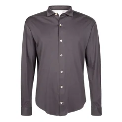 Eleventy Modal Katoenen Overhemd Klassieke Dandy Stijl-Heren Overhemden