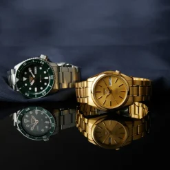 Seiko Modern Goud Sport Automatisch Horloge-Heren Horloges