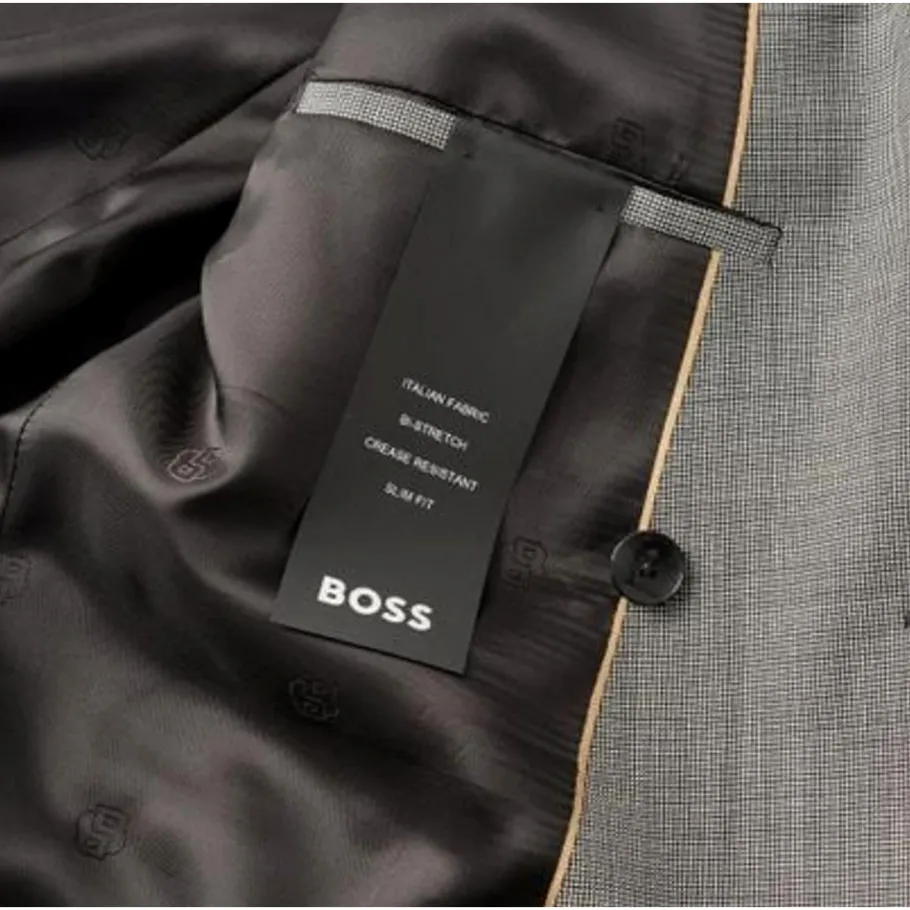 Hugo Moderne Slim Fit Wol Double-Breasted Pak-Heren Kostuums