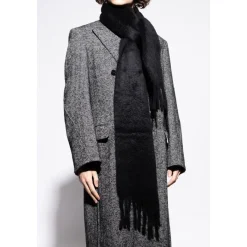 Acne Studios Mohair Logo Scarf-Heren Sjaals