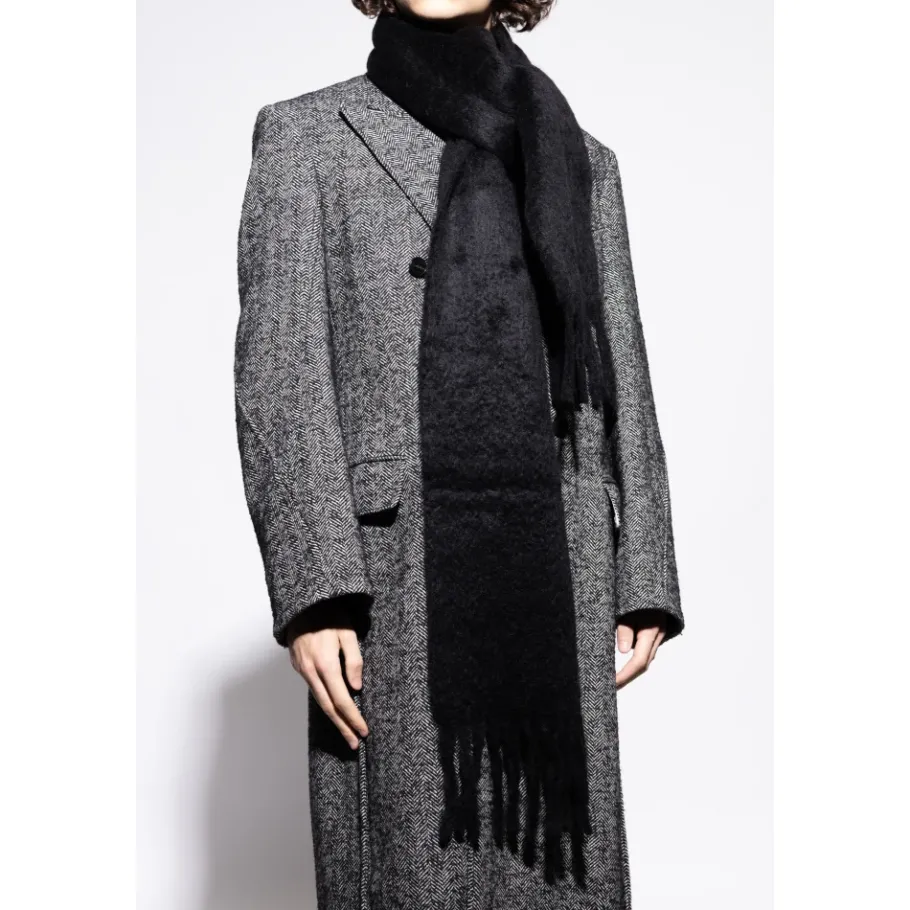 Acne Studios Mohair Logo Scarf-Heren Sjaals