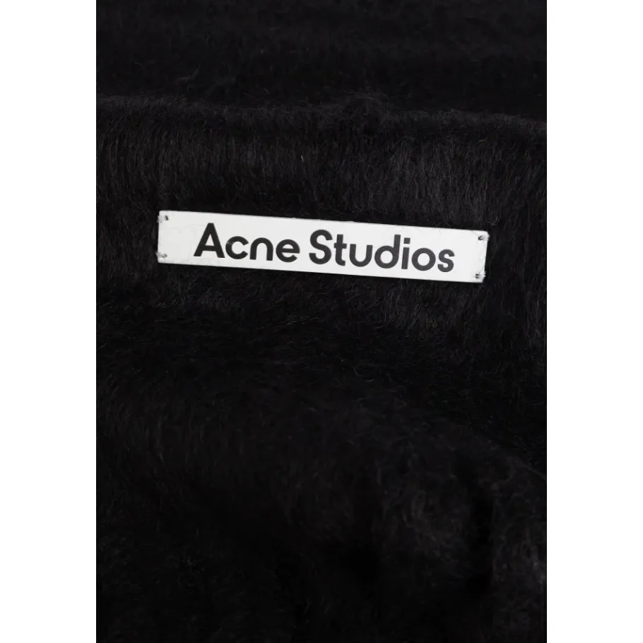 Acne Studios Mohair Logo Scarf-Heren Sjaals