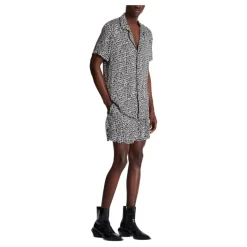 Balmain Monogram Print Shirt-Heren Overhemden