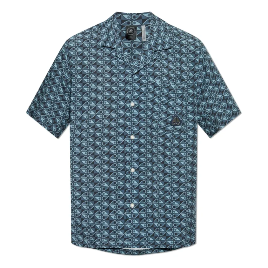 Moose Knuckles Monogram Shirt-Heren Overhemden