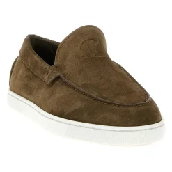 Christian Louboutin Moonboat Suede Loafers-Heren Instappers & Slip Ons