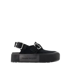 Alexander McQueen Mount Slick Sandalen - /Zilver Leer-Heren Sandalen