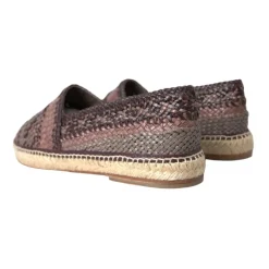 Dolce & Gabbana Multikleur Geweven Leren Espadrilles-Heren Espadrilles