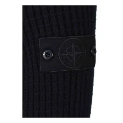 Stone Island Navy Gewatteerde Hoodiejas Ghost-Heren Jassen