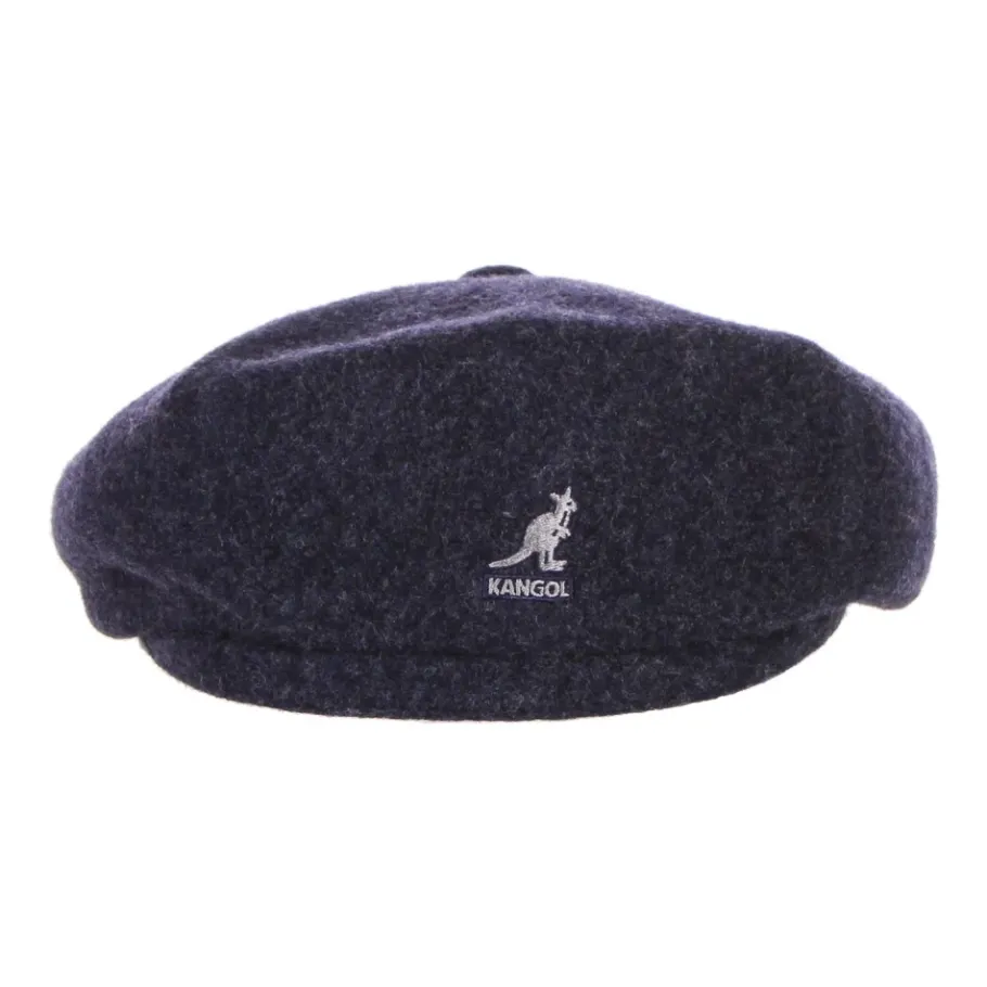 Kangol Navy Marl Wol Flat Cap Hoed-Heren Hoeden