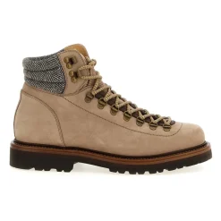 Brunello Cucinelli Nubuck Bergschoenen in Bergstijl-Heren Laarzen