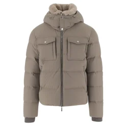 Moorer Nylon Donsjas Hoge Kraag Capuchon-Heren Jassen