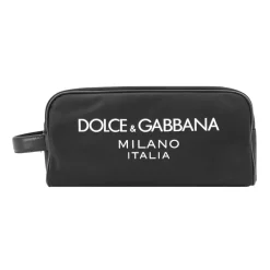 Dolce & Gabbana Nylon Toilettas-Heren Tassen