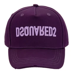Dsquared2 Omgekeerd Logo Katoenen Baseballpet-Heren Petten