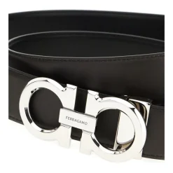 Ferragamo Omkeerbare en verstelbare Gancini riem-Heren Riemen