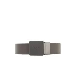 Emporio Armani Omkeerbare Leren Riem Blauw-Heren Riemen