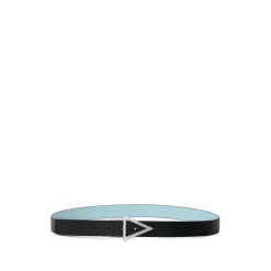 Bottega Veneta Omkeerbare Leren Riem Blauw/-Heren Riemen