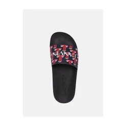 Lanvin Open teenslippers met monogram-Heren Slippers