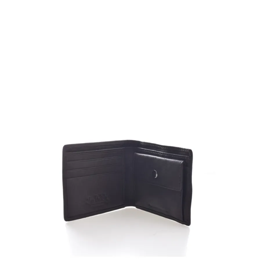 VON DUTCH Opvouwbare Leren Portemonnee - Bruin-Heren Portefeuilles