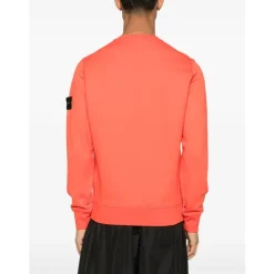 Stone Island Crew-neck Katoen Fleece Sweater-Heren Truien & Vesten