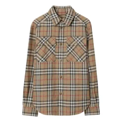 Burberry Overshirt met Ruitpatroon-Heren Overhemden