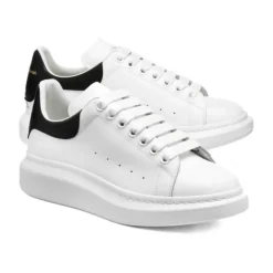 Alexander McQueen Oversized White/Black Low-Top Sneakers-Heren Sneakers