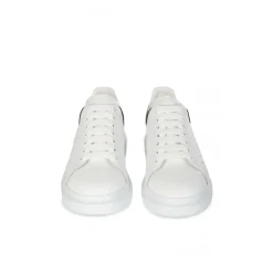 Alexander McQueen Oversized White/Black Low-Top Sneakers-Heren Sneakers