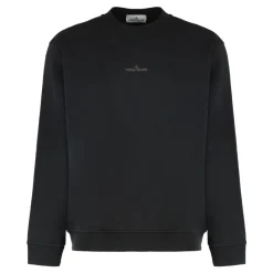 Stone Island Oversized-fit sweatshirt met ronde hals en 'Industrial Four' print-Heren Truien & Vesten