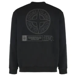 Stone Island Oversized-fit sweatshirt met ronde hals en 'Industrial Four' print-Heren Truien & Vesten
