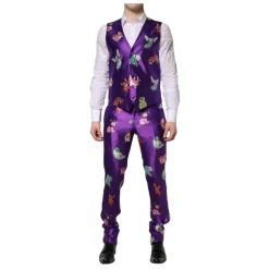 Dolce & Gabbana zijden dierenprint 3-delig pak-Heren Kostuums