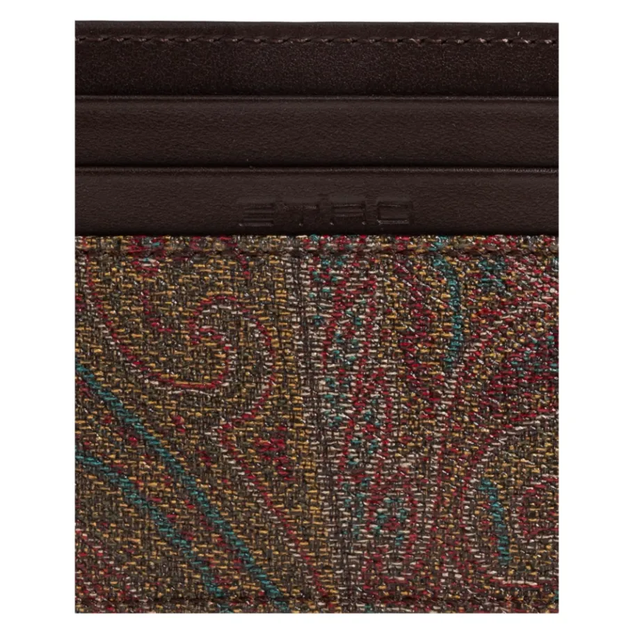 Etro Paisley Kaarthouder-Heren Portefeuilles