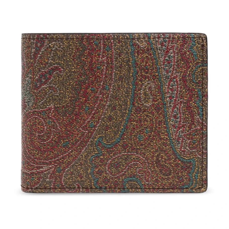 Etro Paisley Portemonnee met Geprinte Binnenkant-Heren Portefeuilles