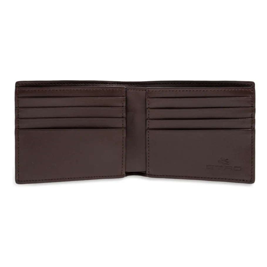 Etro Paisley Portemonnee met Geprinte Binnenkant-Heren Portefeuilles