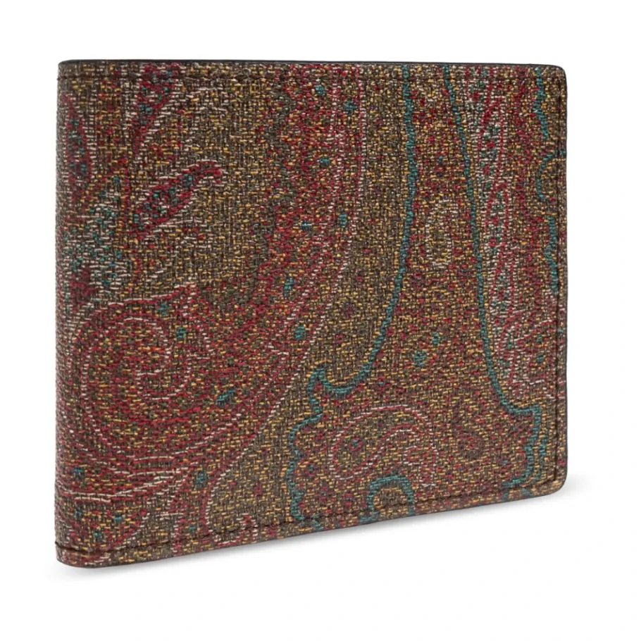 Etro Paisley Portemonnee met Geprinte Binnenkant-Heren Portefeuilles