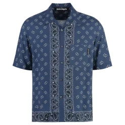 Palm Angels Paisley Print Bowling Shirt-Heren Overhemden