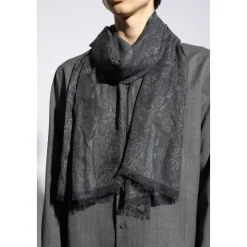 Etro Paisley Print Sjaal van een Modal-Cashmere Mix-Heren Sjaals