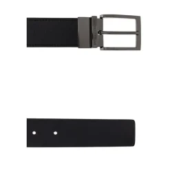 Emporio Armani Palmellato-leren bedrukte omkeerbare riem-Heren Riemen