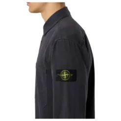 Stone Island Panama Katoen 'Old' Effect Overshirt-Heren Jassen