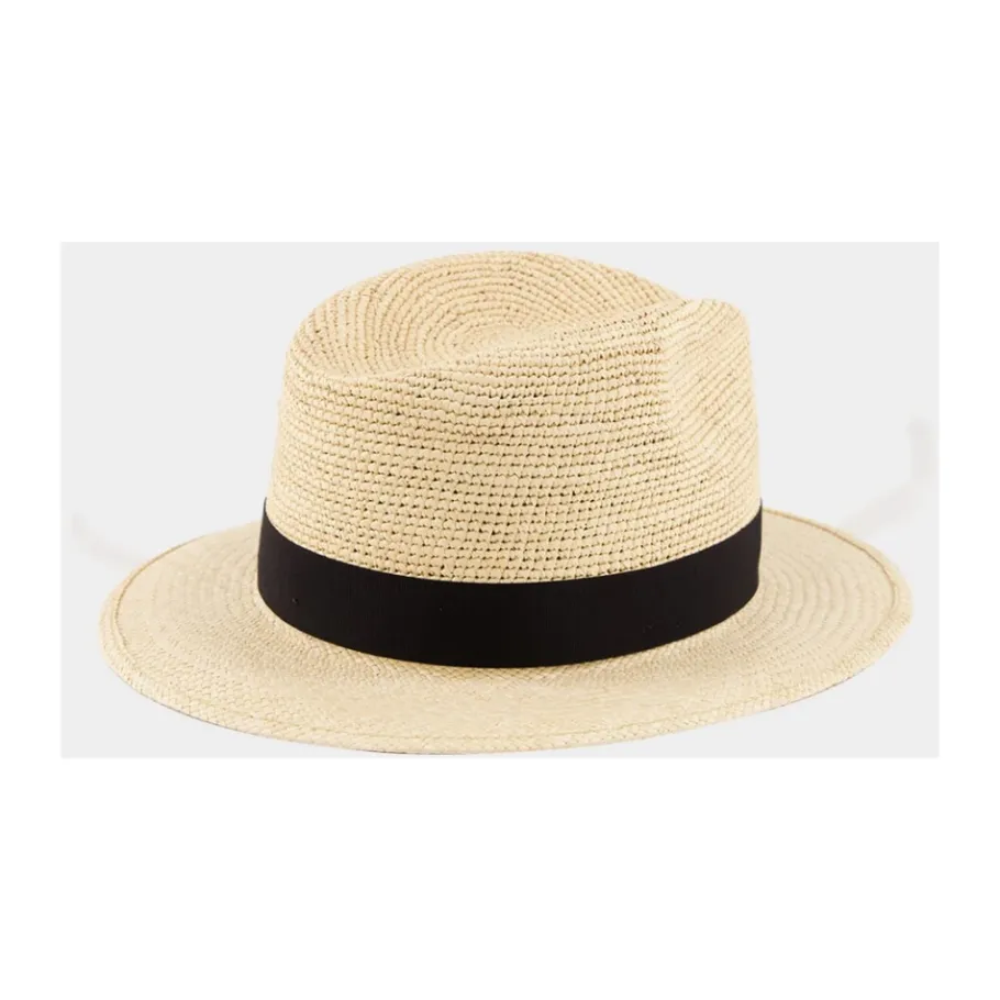 Borsalino Panama Semicrochet Straw Hat-Heren Hoeden