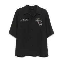Amiri Panther Patch Camp Collar Shirt-Heren Overhemden